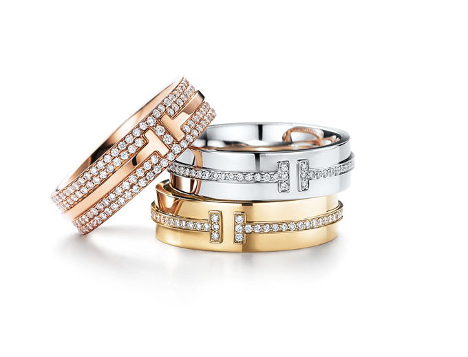 Tiffany T TWO Band Rings ティファニー T TWO リング